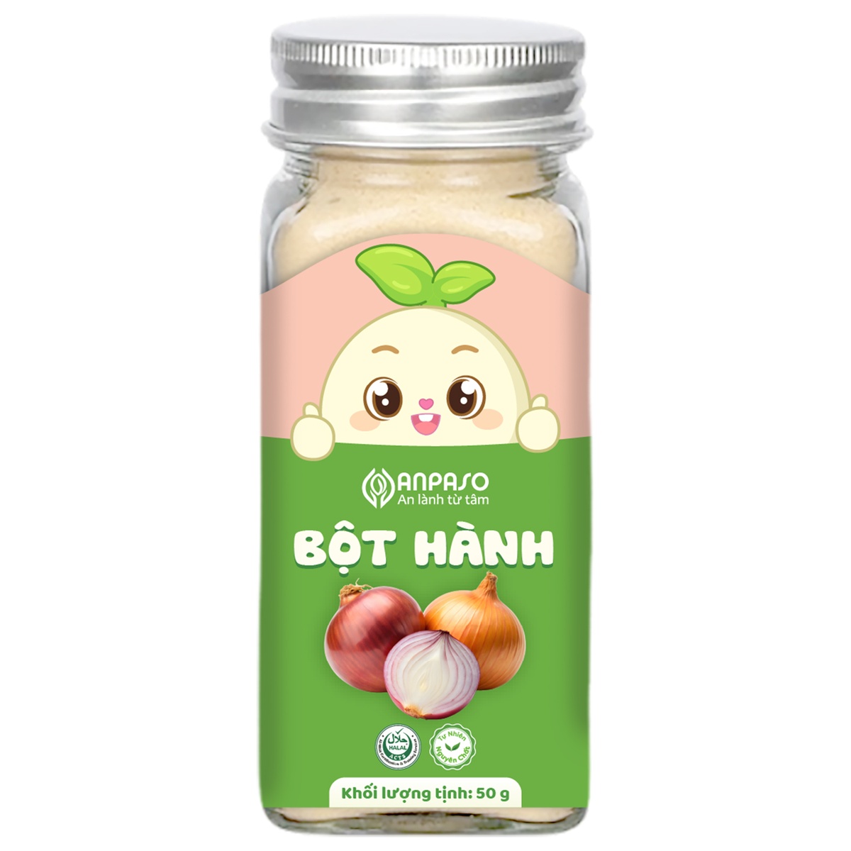 Bột hành cho bé Anpaso 50g - mặt trái