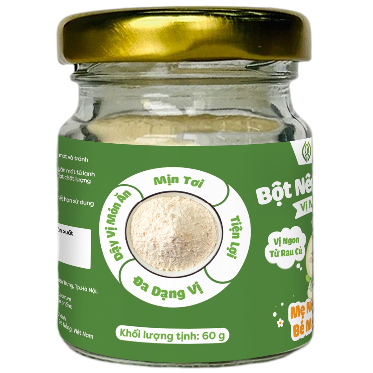 Bột nêm ăn dặm Anpaso vị măng tây 60g - mặt sau