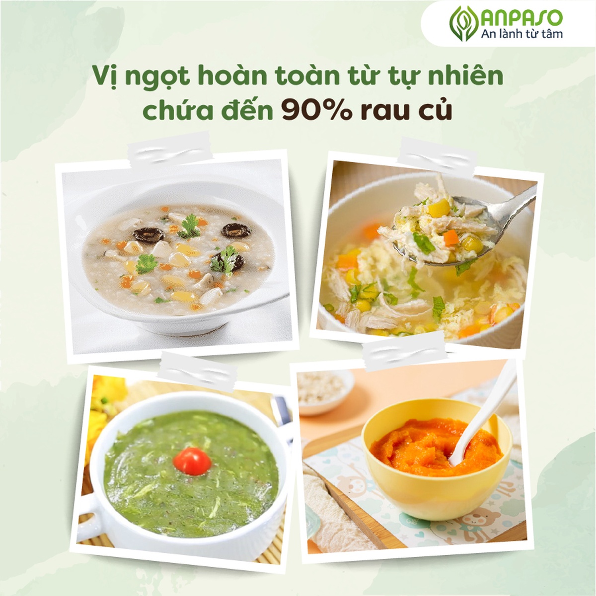 Bột nêm ăn dặm Anpaso vị rau củ 60g - mặt phải