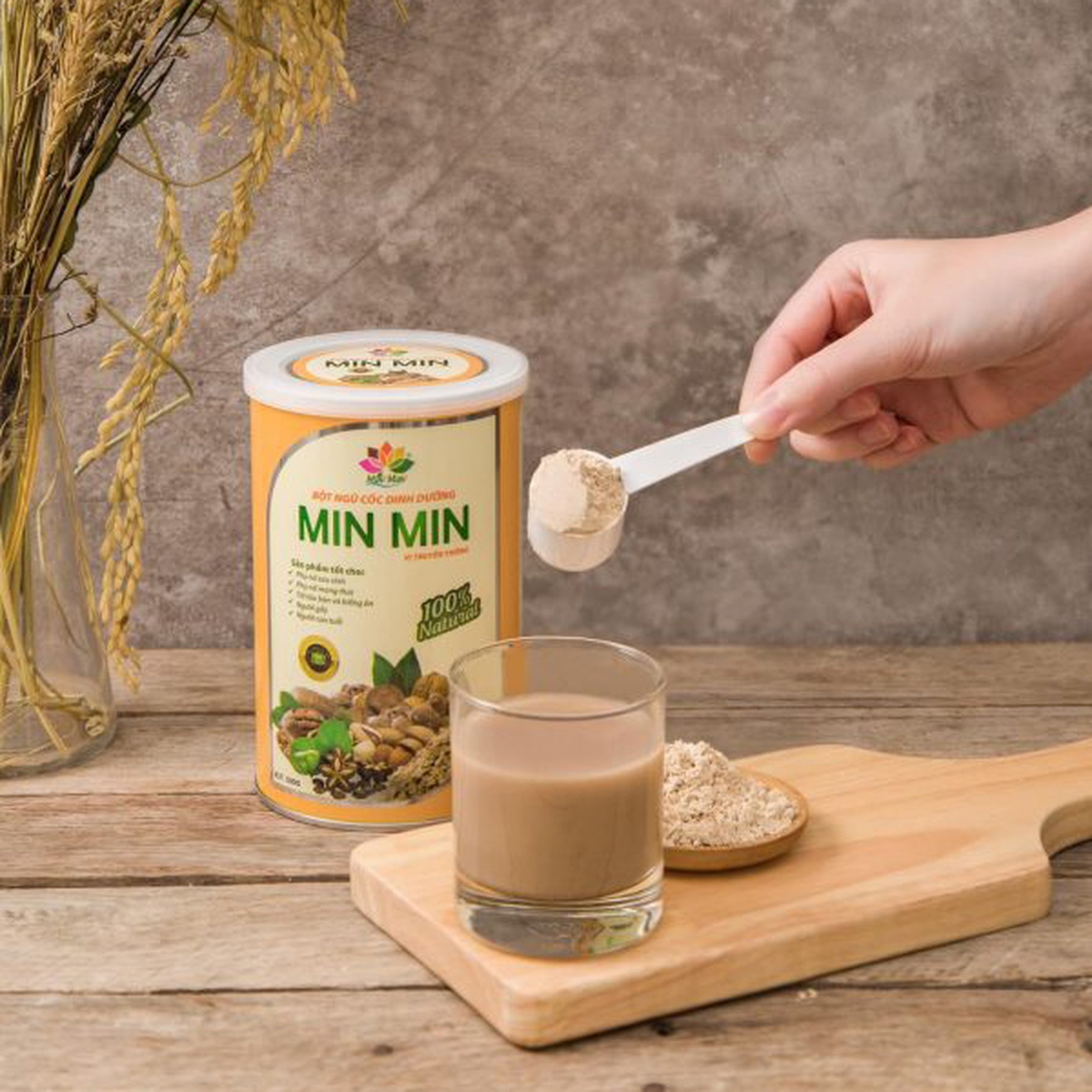 Bột ngũ cốc lợi sữa Min Min 500g cho mẹ bầu và sau - hình 10