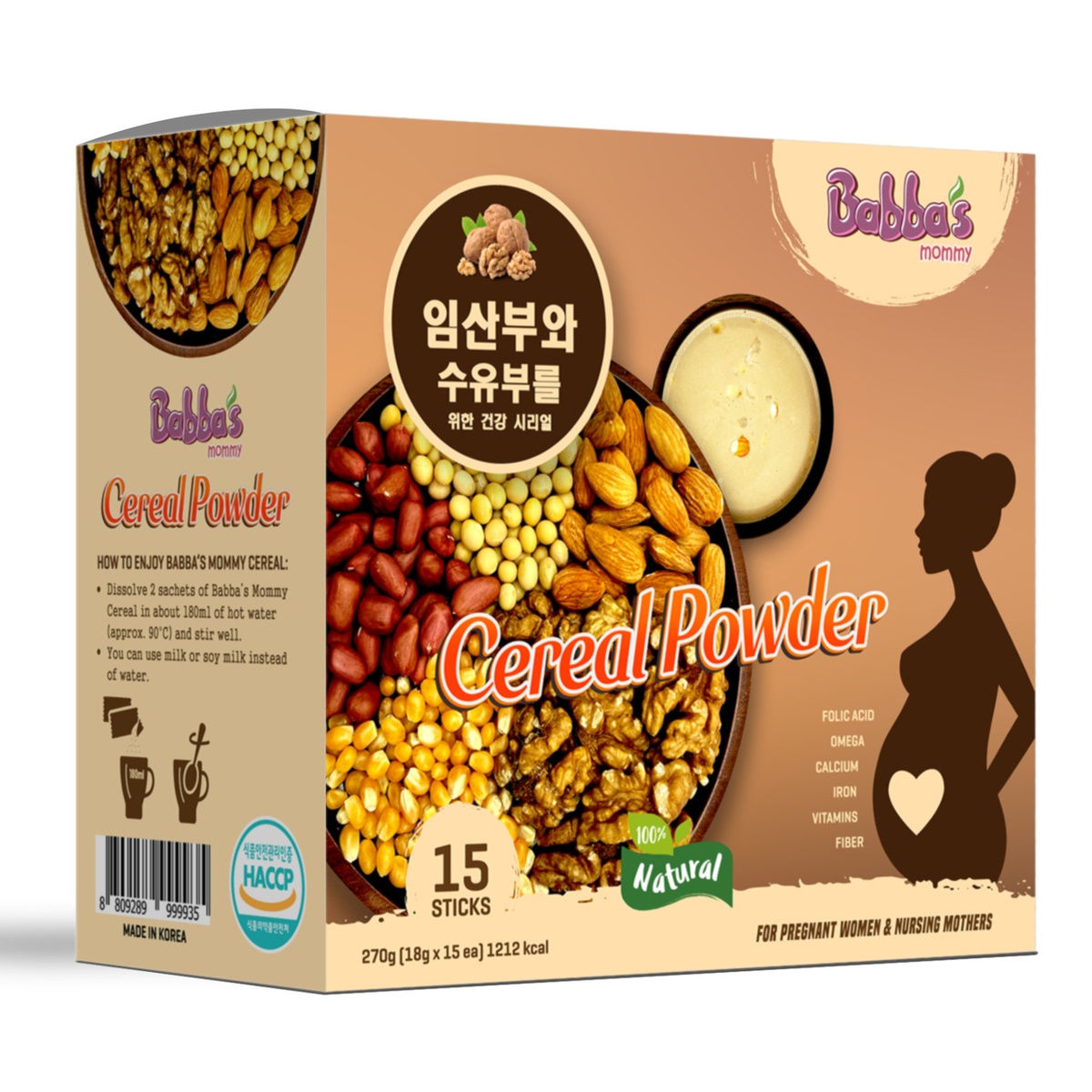 Bột ngũ cốc mẹ bầu Babba's Mommy 270g