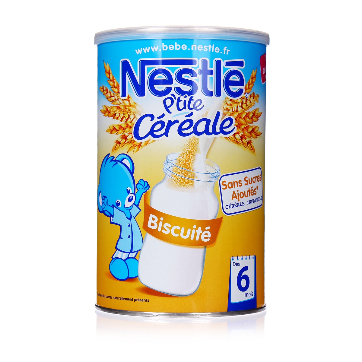 Bột pha sữa Nestle vị bích quy 400g cho bé 6M+ - mặt trái