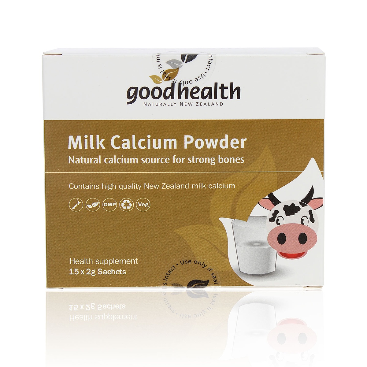 Bột sữa Canxi Goodhealth - mặt trái