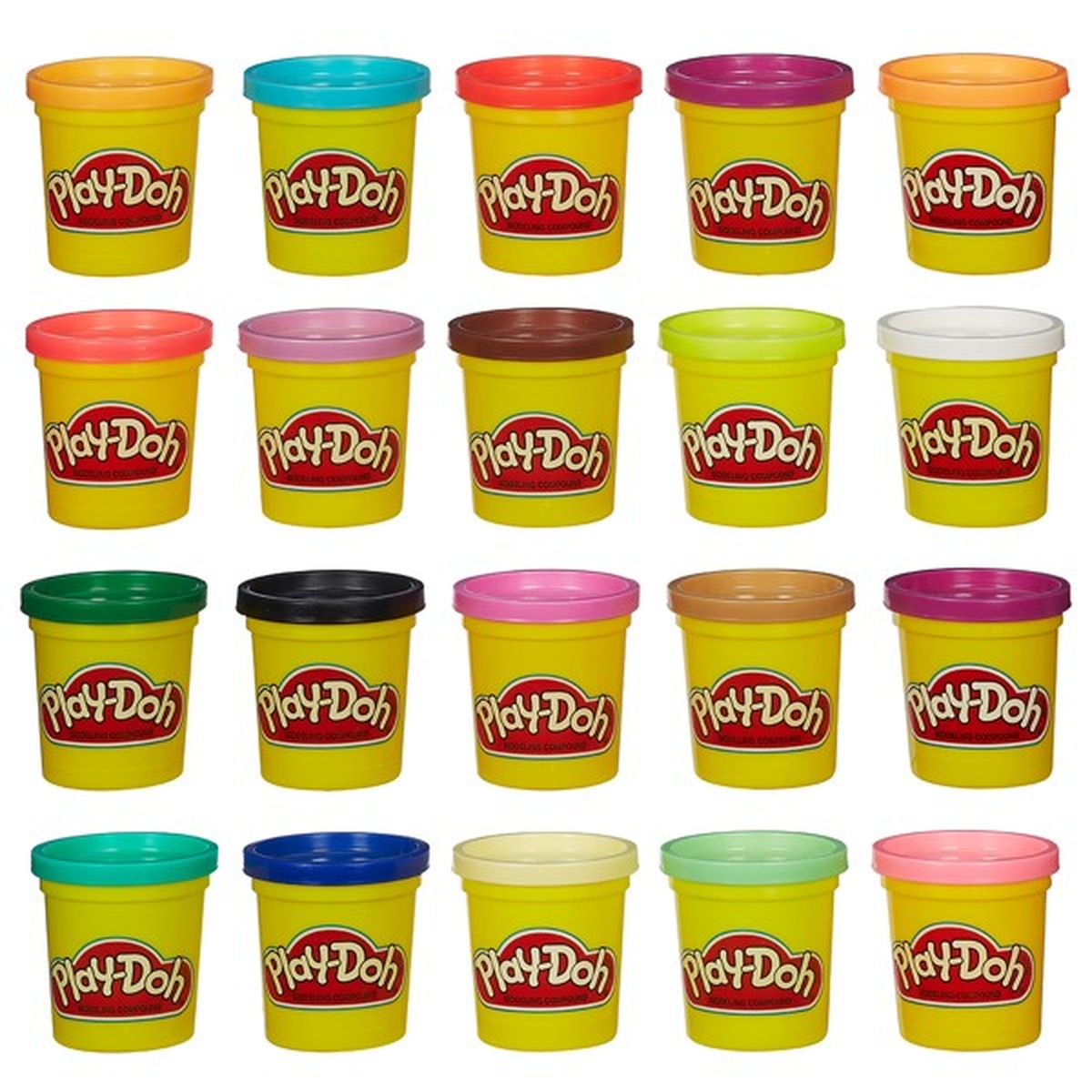 Bộ Bột Nặn 20 Màu Play-doh A7924 - mặt trước