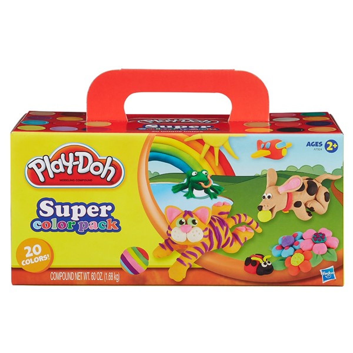 Bộ Bột Nặn 20 Màu Play-doh A7924 - mặt trái
