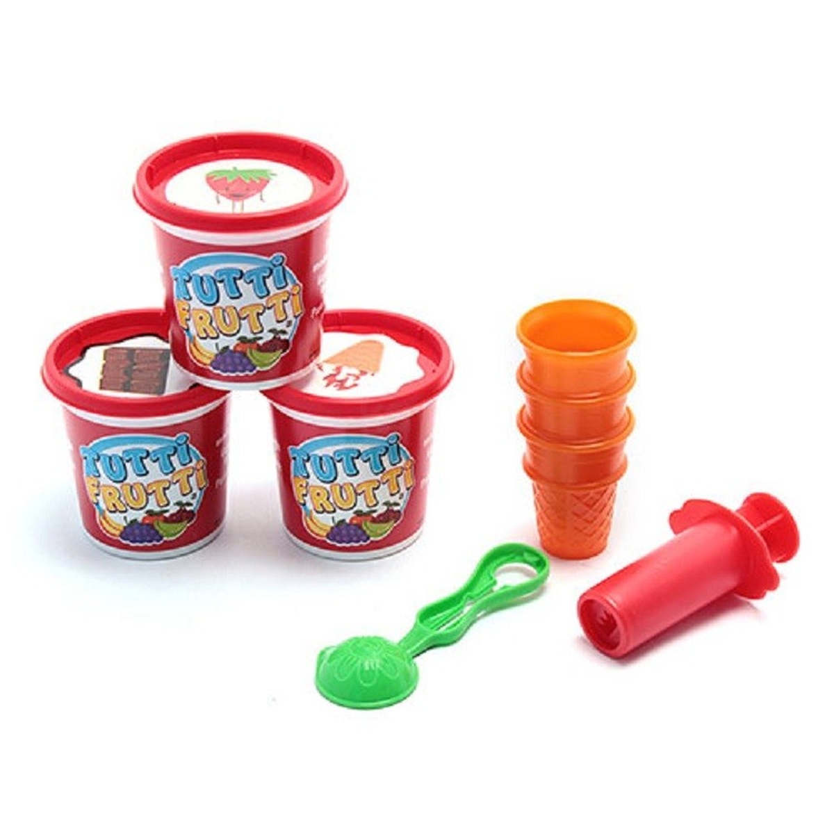 Bột nặn làm kem Tutti Frutti BJTT14807 - mặt trước