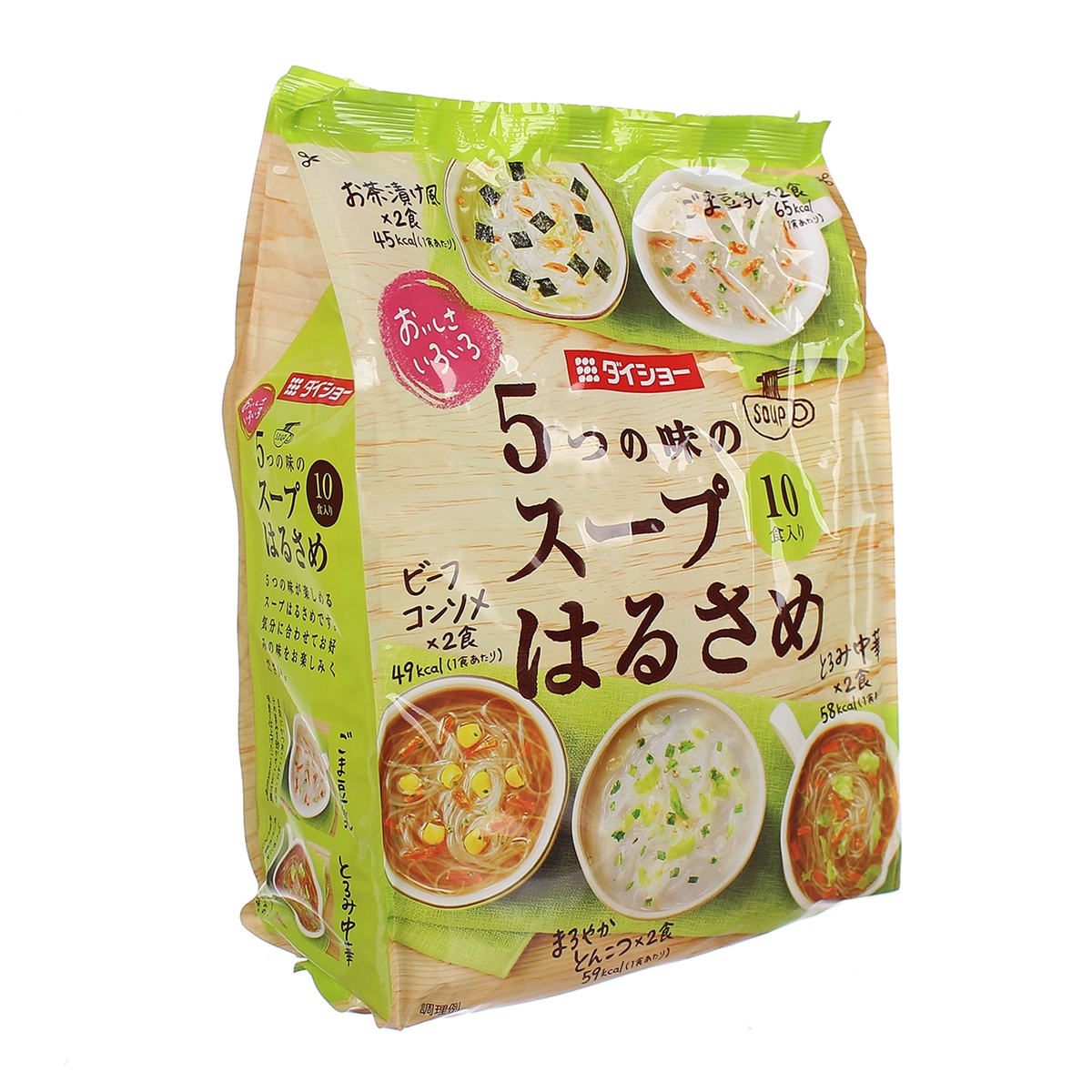Bún canh Daisho 5 vị khác nhau (10 gói) cho bé 2Y+ - mặt trái