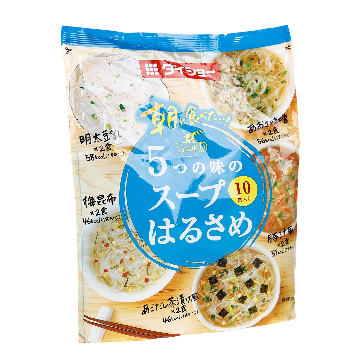 Bún canh ngũ vị Daisho Morning Nhật Bản cho bé (10goi) -1059 - mặt trái