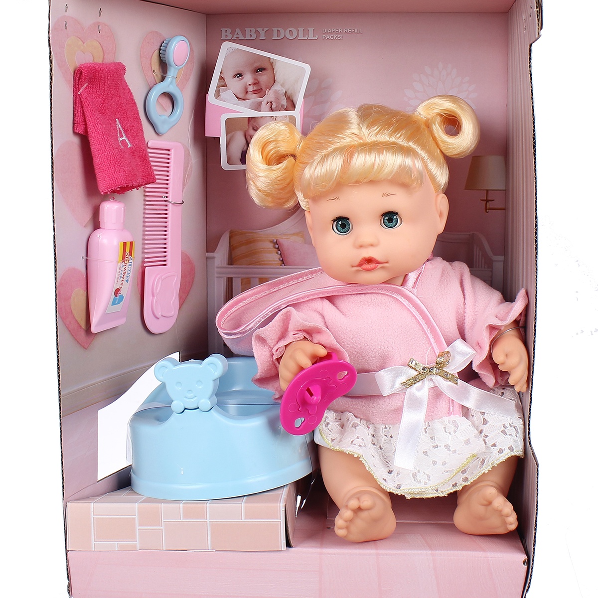 Búp bê em bé kèm phụ kiện lớn IM.DH2205 - mặt trước