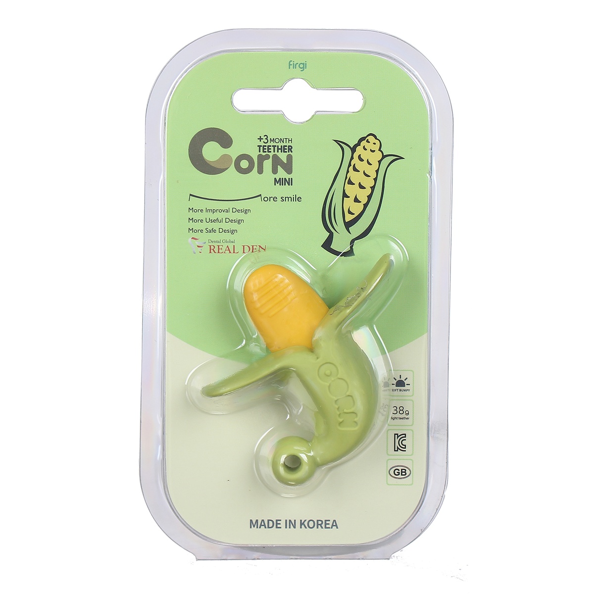 Cắn răng cho bé Social Bean SB.005 hình bắp ngô (nhỏ) - mặt trái