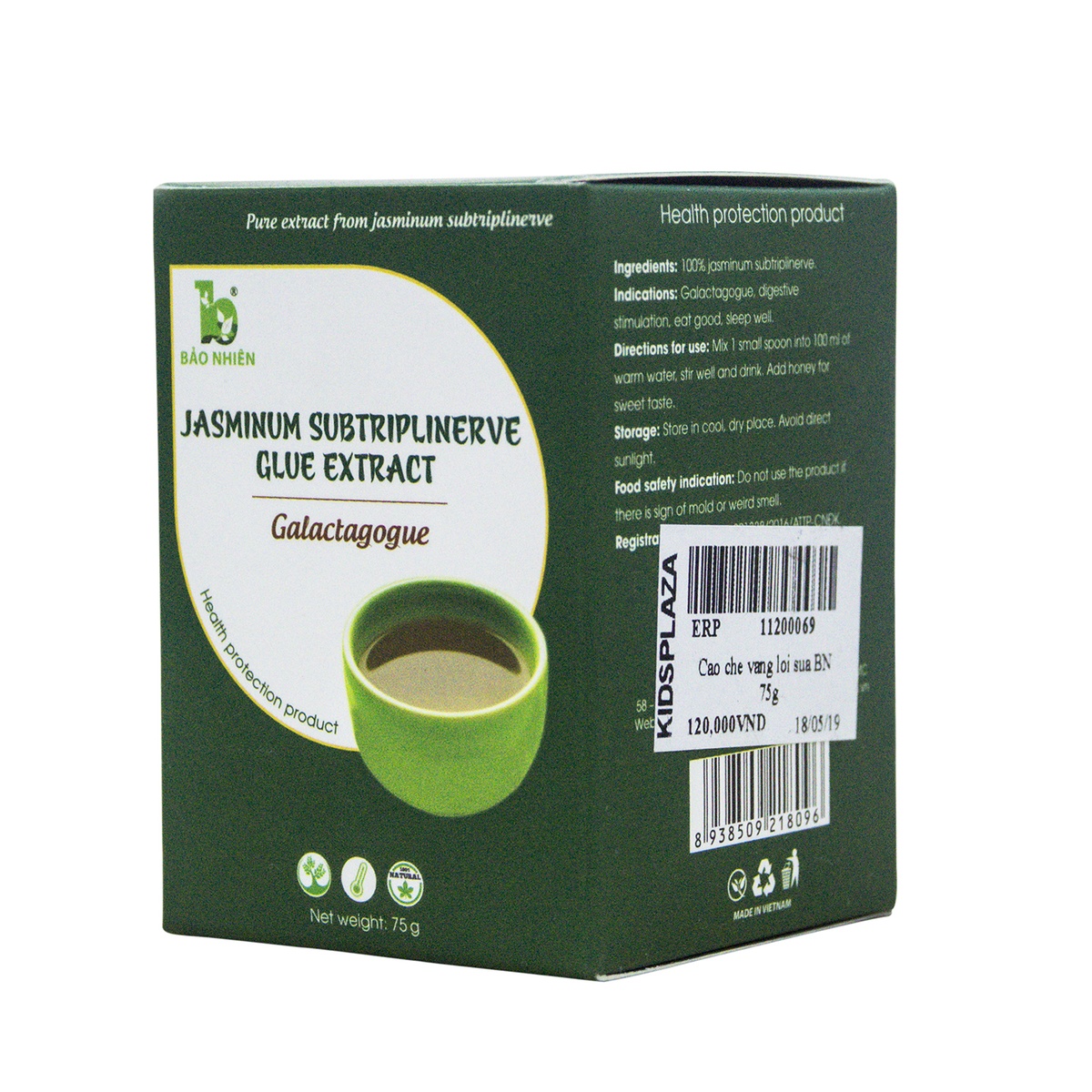 Cao chè Vằng lợi sữa BN 75g - hình 6