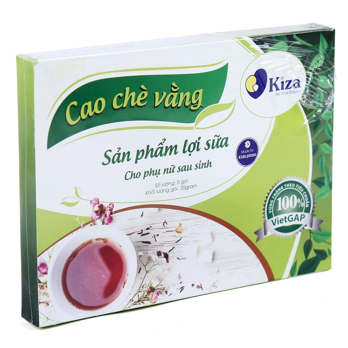 Cao chè vằng Kiza KZA - mặt trái