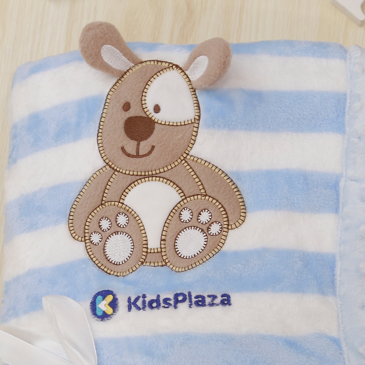 Chăn bông KidsPlaza in hình cún 21K-B3 (Xanh)  - mặt trái