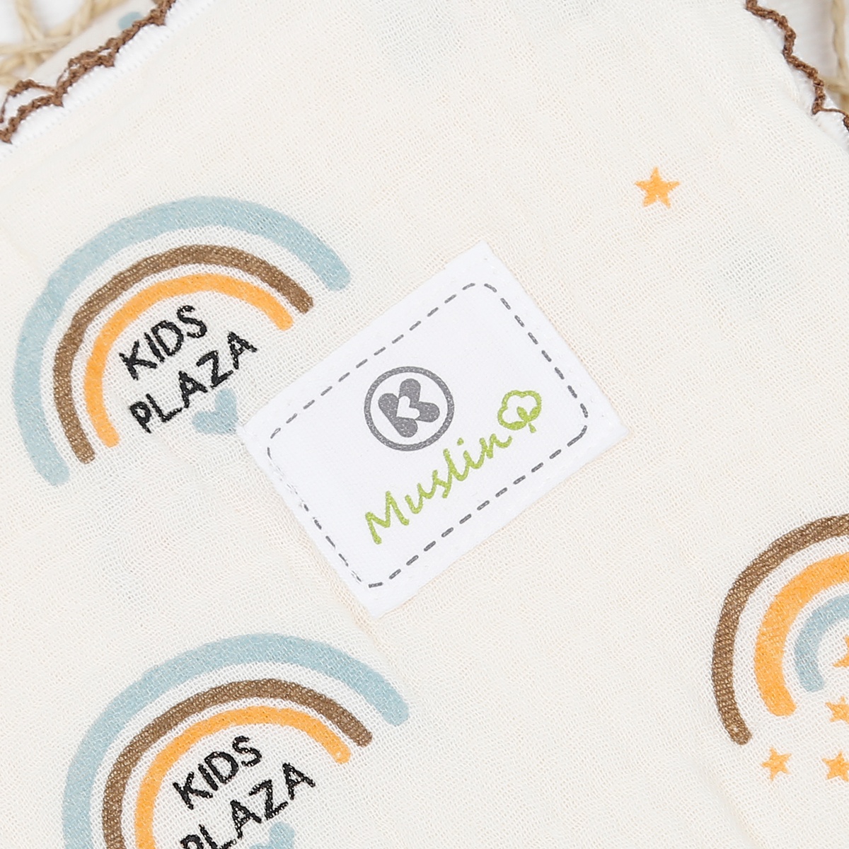 Chăn đa năng Kids Plaza Muslin hình cầu vòng PG23 - mặt trái