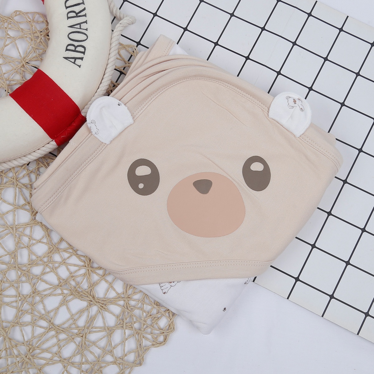 Chăn ủ cho bé KidsPlaza Otis ND23T (Trắng be)