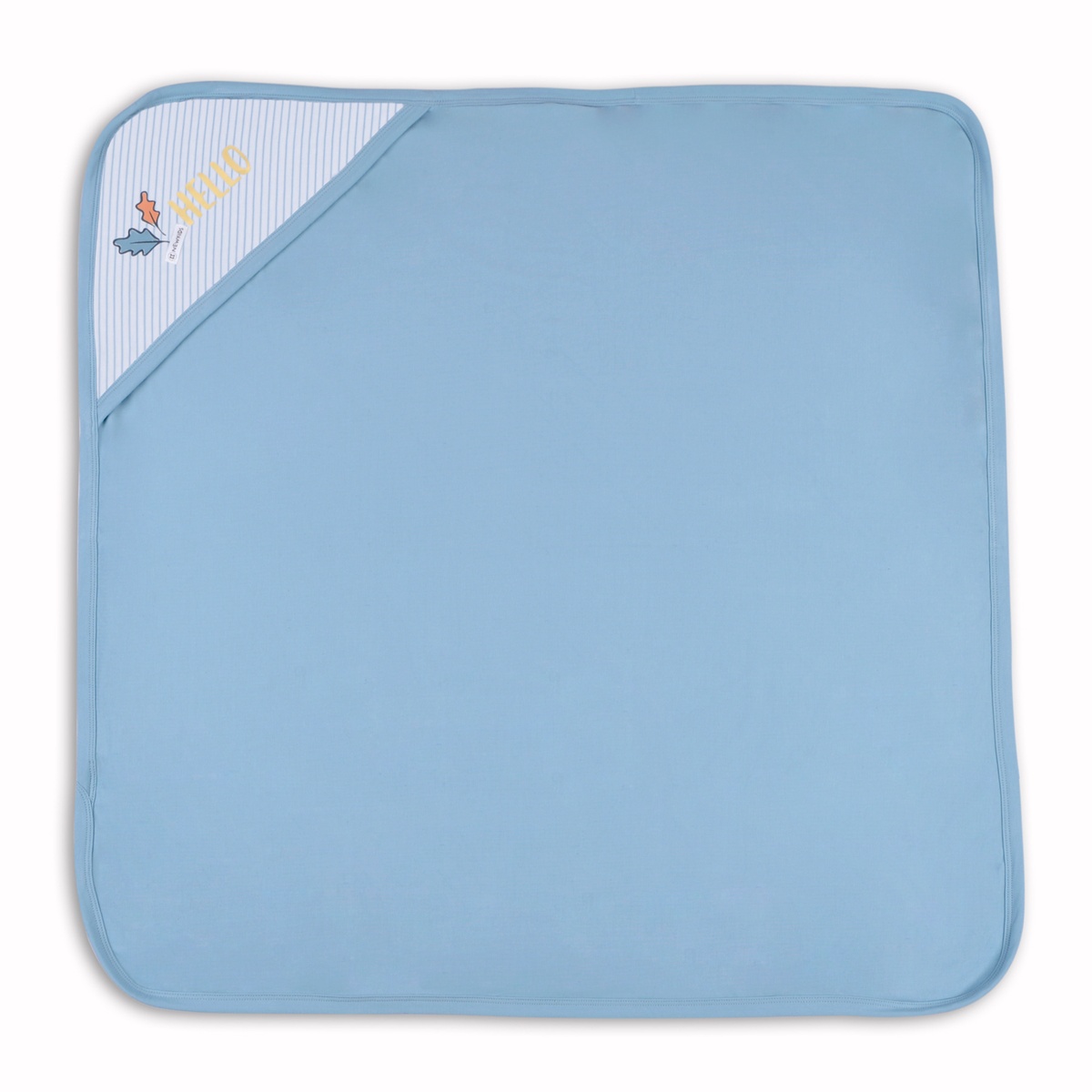 Chăn ủ cho bé Otis KidsPlaza ND22H kẻ xanh - mặt trái