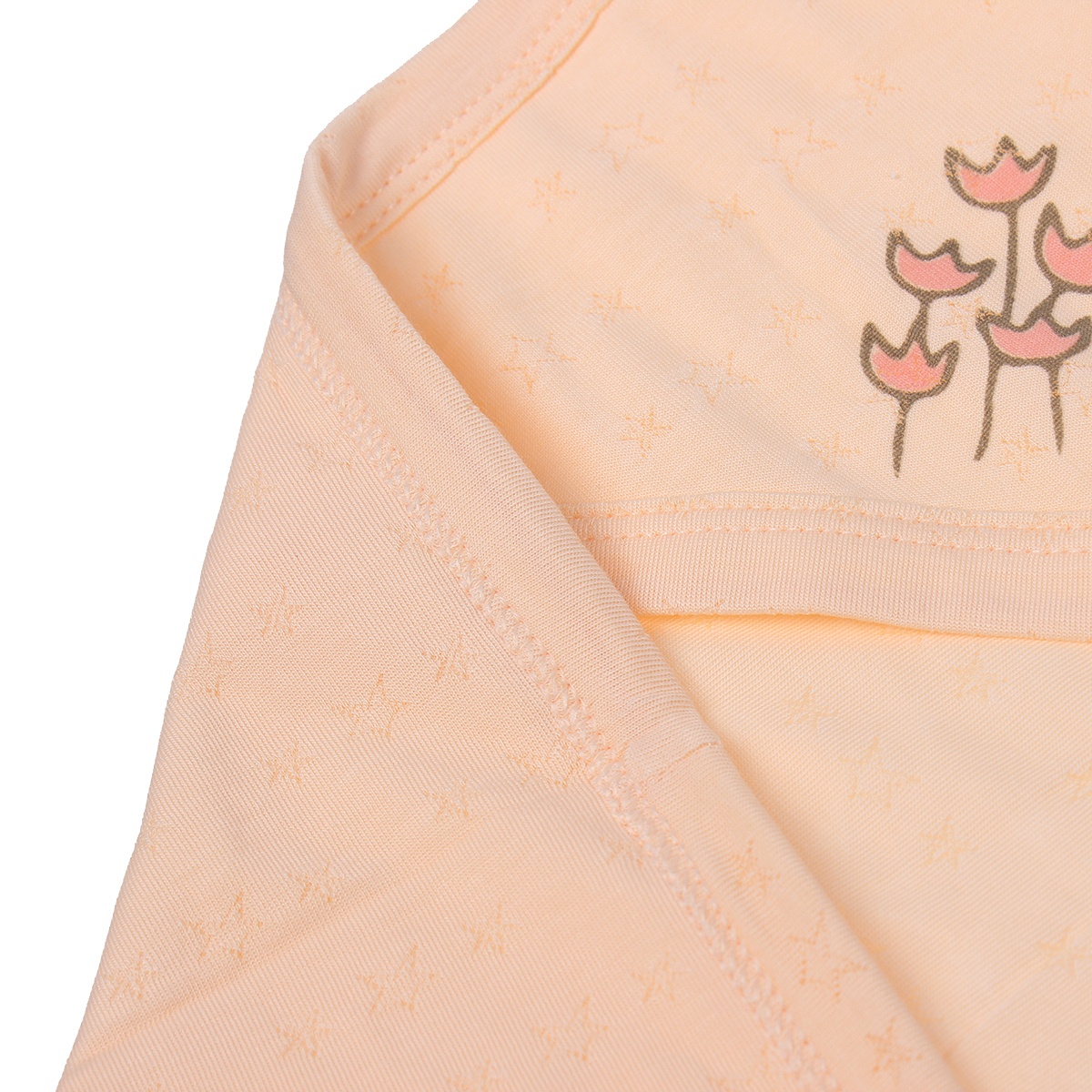 Chăn ủ có mũ Twikle star 2 lớp Mamago ND20H (Cam) - góc nghiêng