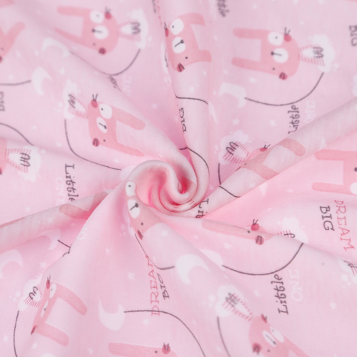 Chăn ủ sơ sinh có mũ  KIDSPLAZA cotton TM19 (2 Lớp) - mặt sau