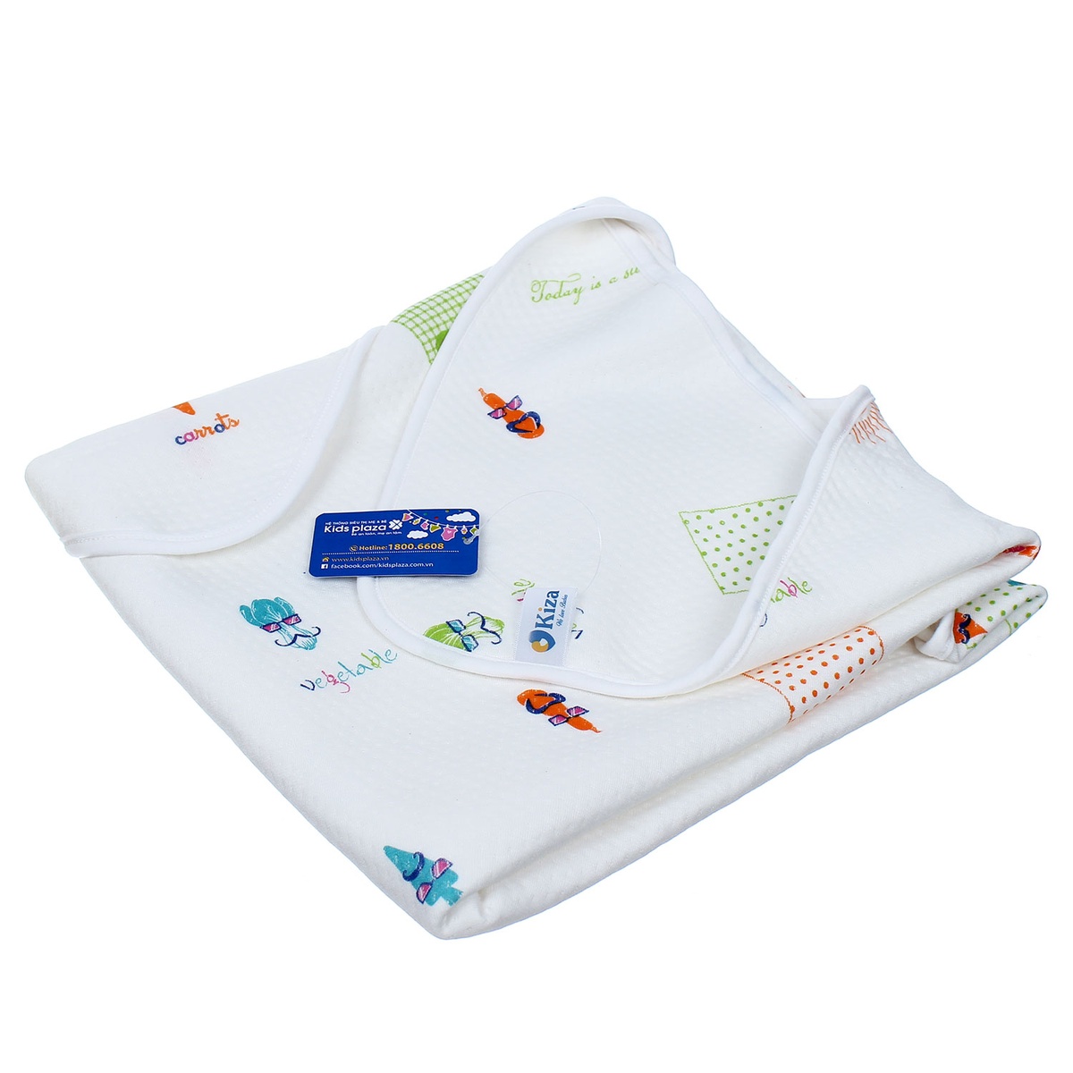 Chăn ủ xốp bông Kiza 80x80 - mặt sau