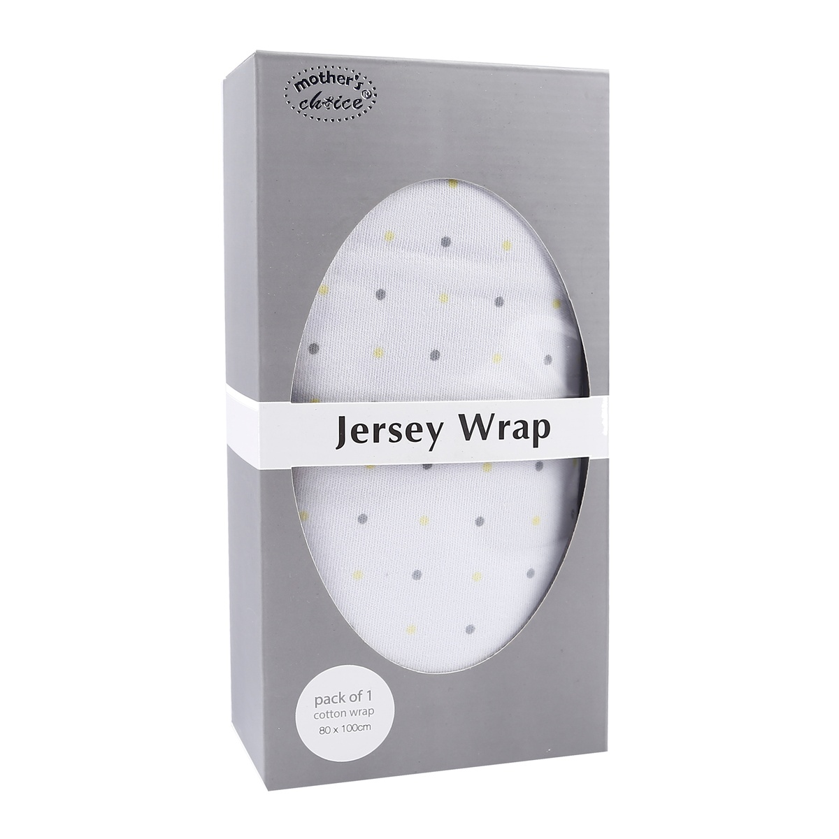 Chăn vải dệt Jersey Mother Choice (Chấm bi) - mặt trái