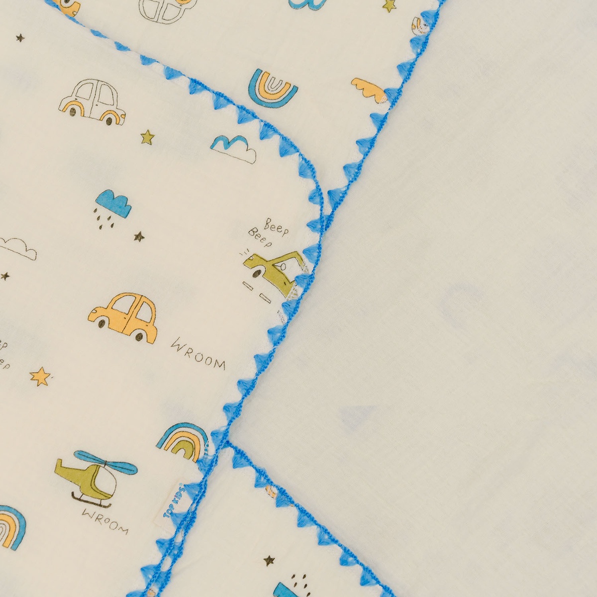 Chăn xô trẻ em Muslin Topkids 4 lớp AC25 (110x110) - mặt trái