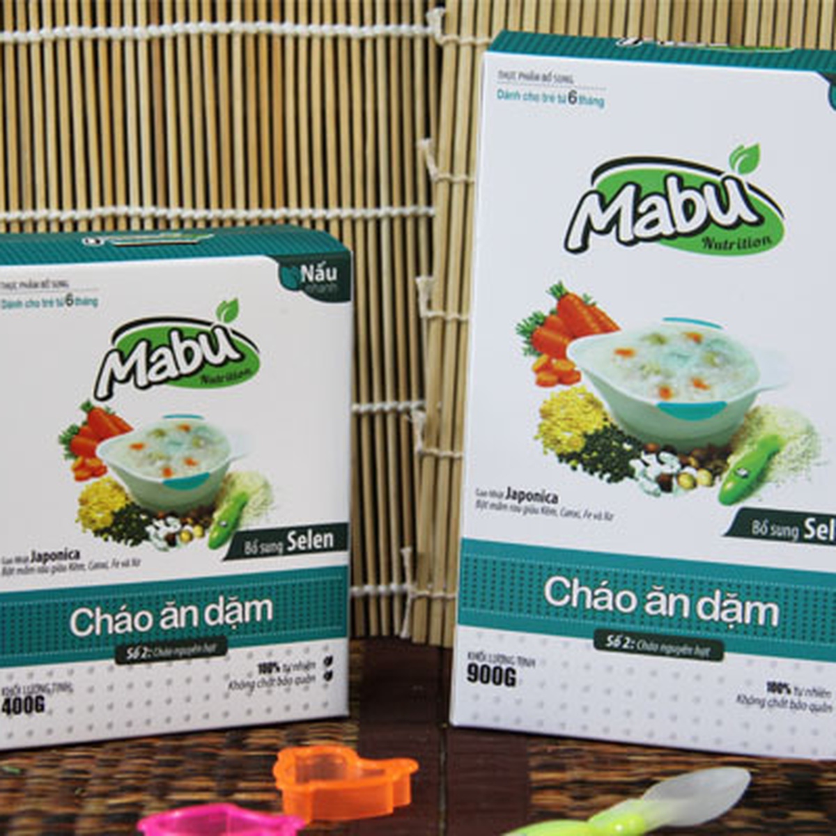 Cháo ăn dặm Mabu Số 2 nguyên hạt cho bé 6M+ - mặt trái