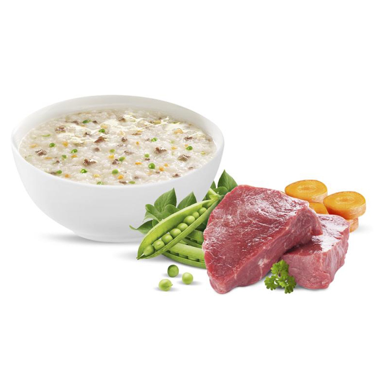 Cháo tươi Sài Gòn Food Baby vị thịt bò, đậu Hà Lan, cà rốt cho bé 10M+ - mặt phải