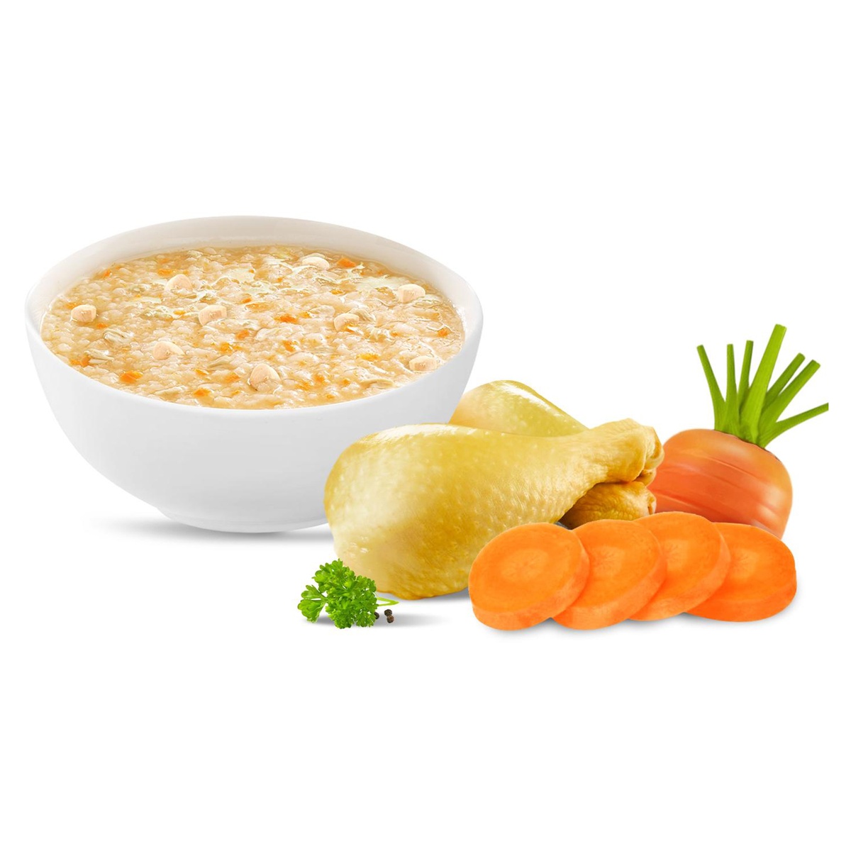 Cháo tươi Sài Gòn Food Baby vị thịt gà cà rốt cho bé 10M+ - mặt phải