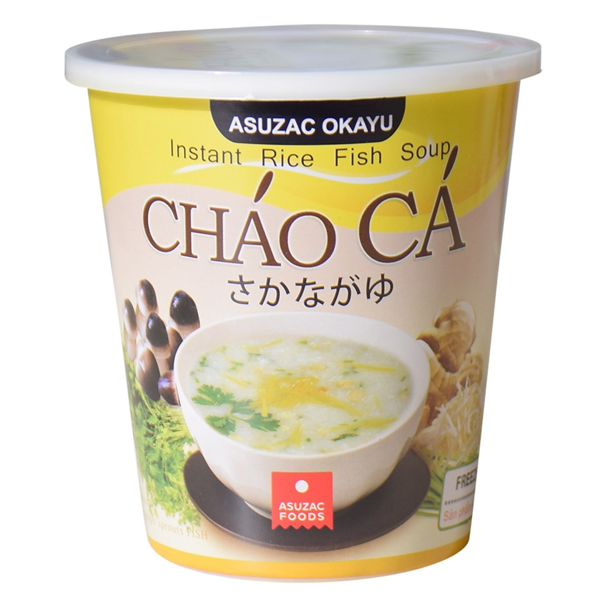 Cháo cá Asuzac 26g - mặt trái