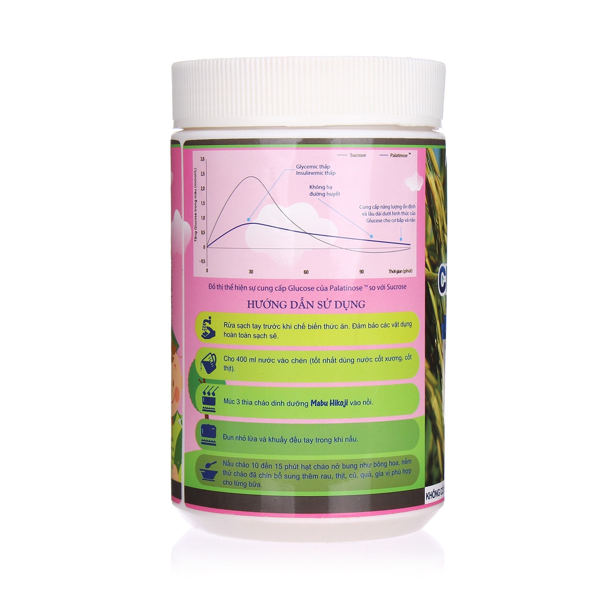 Cháo dinh dưỡng Mabu 900g - mặt sau