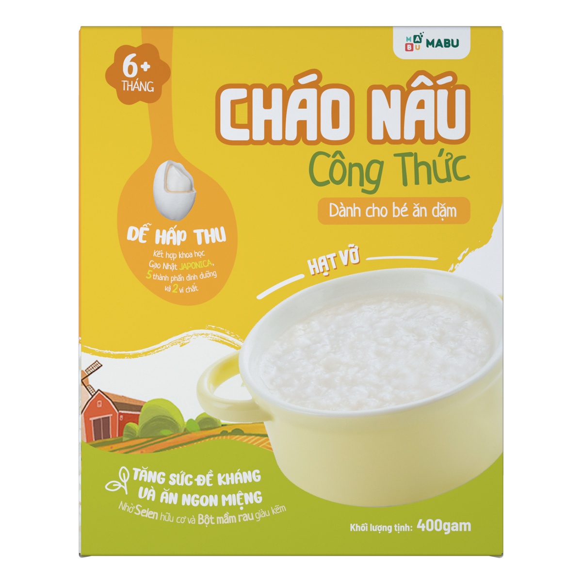 Cháo hạt vỡ ăn dặm Mabu 400g - hình 7