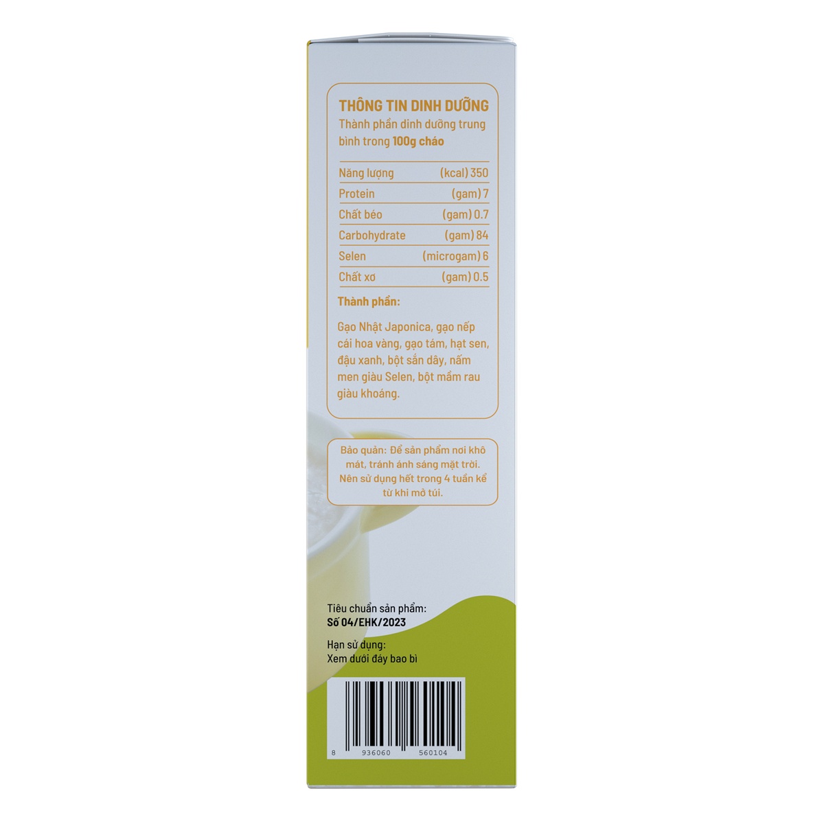 Cháo hạt vỡ ăn dặm Mabu 900g - hình 6