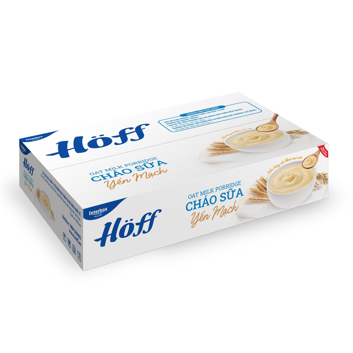 Cháo sữa Hoff vị phô mai yến mạch 6*55g - mặt phải
