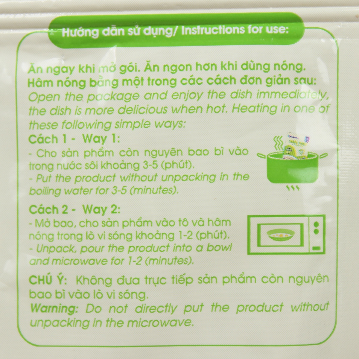 Cháo tươi Kidsplaza vị gà ác đậu xanh 260g cho bé 7M+ - mặt sau