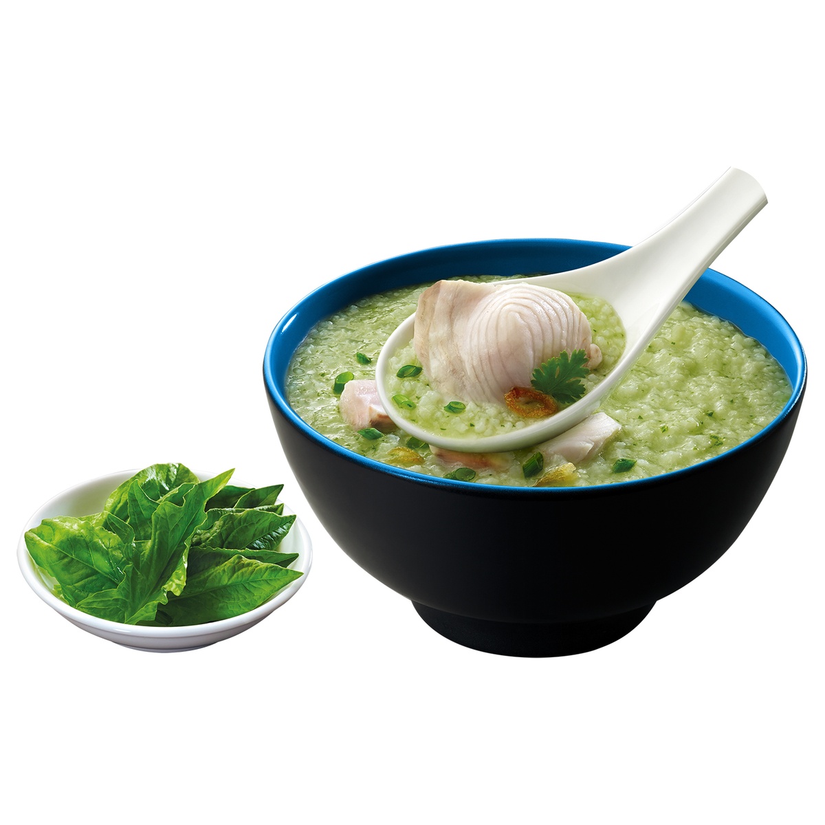 Cháo tươi Sài Gòn Food vị cá lóc cải bó xôi cho bé 12M+ - góc nghiêng