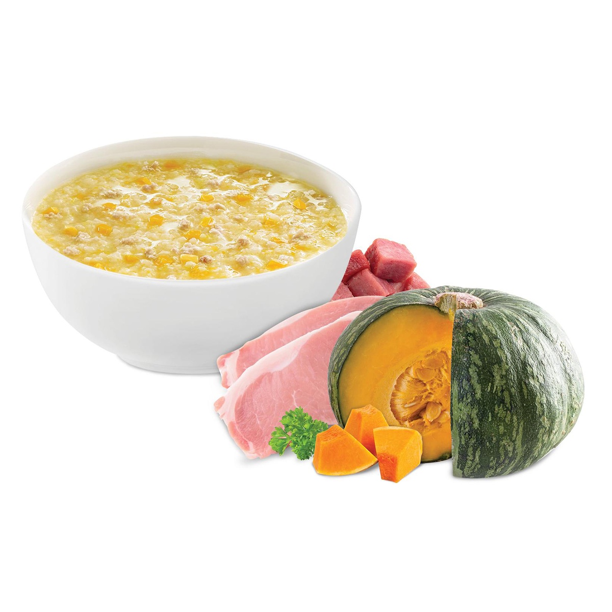 Cháo tươi Sài Gòn Food Baby vị thịt bằm bí đỏ cho bé 10M+ - mặt sau