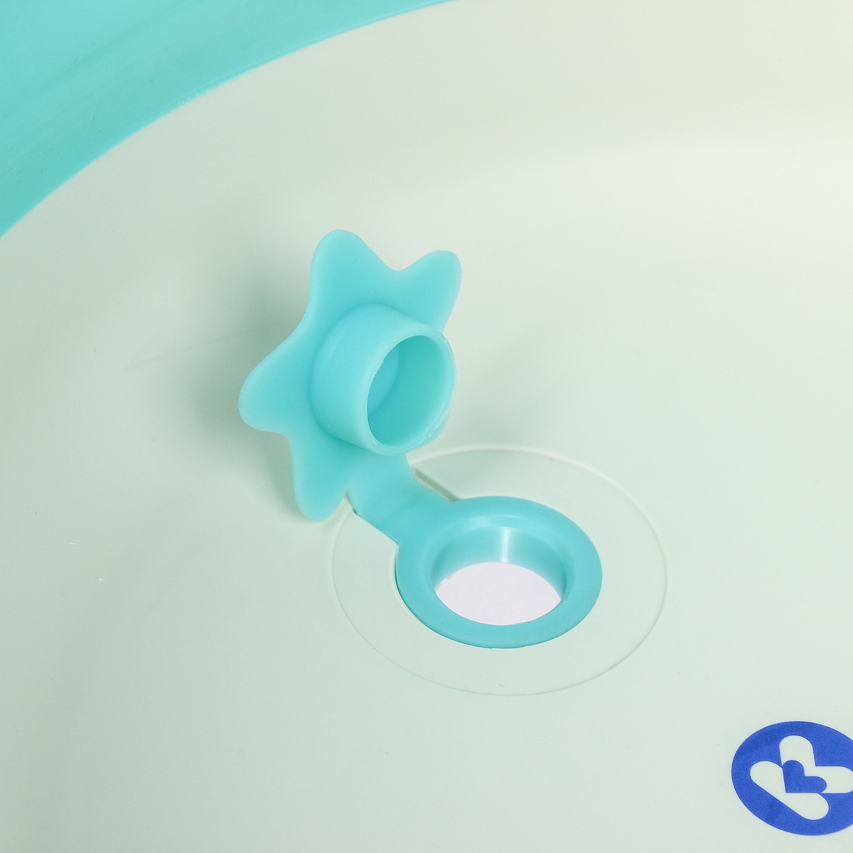 Chậu tắm cho bé Kidsplaza cảm biến gấp gọn 6009 (Xanh Dương) - góc nghiêng