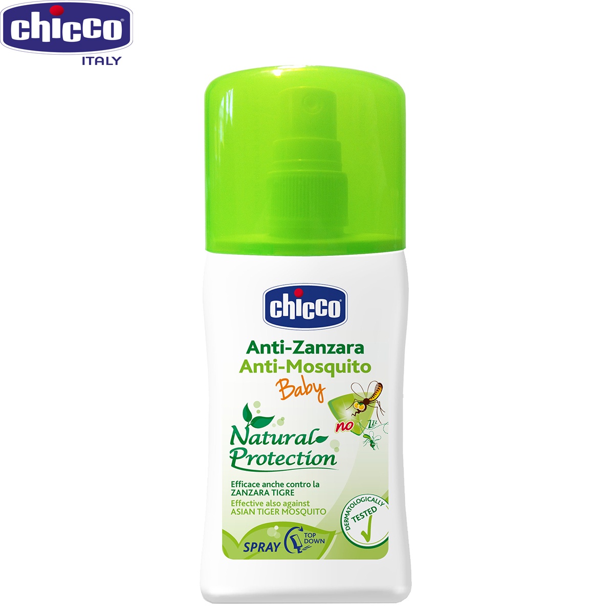 Bình xịt chống muỗi Chicco 100ml - mặt sau