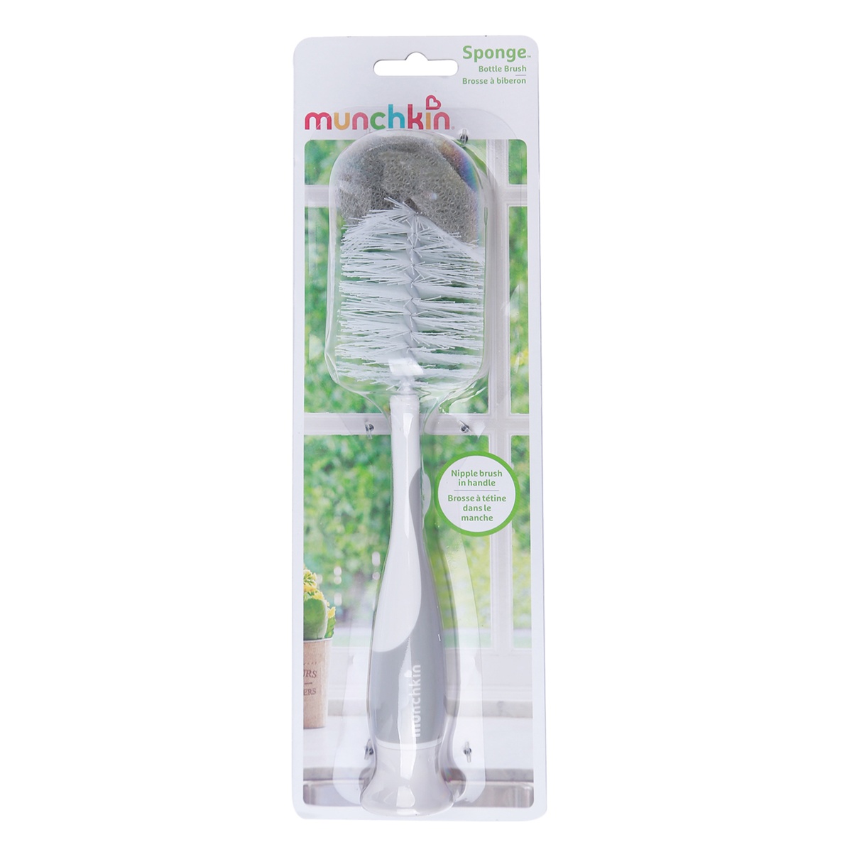 Cọ bình sữa có mút Munchkin (Màu ngẫu nhiên) - góc nghiêng