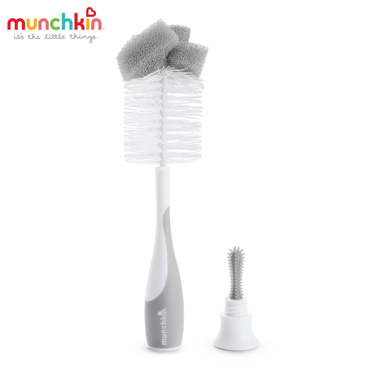 Cọ bình sữa có mút Munchkin (Màu ngẫu nhiên) - mặt trái