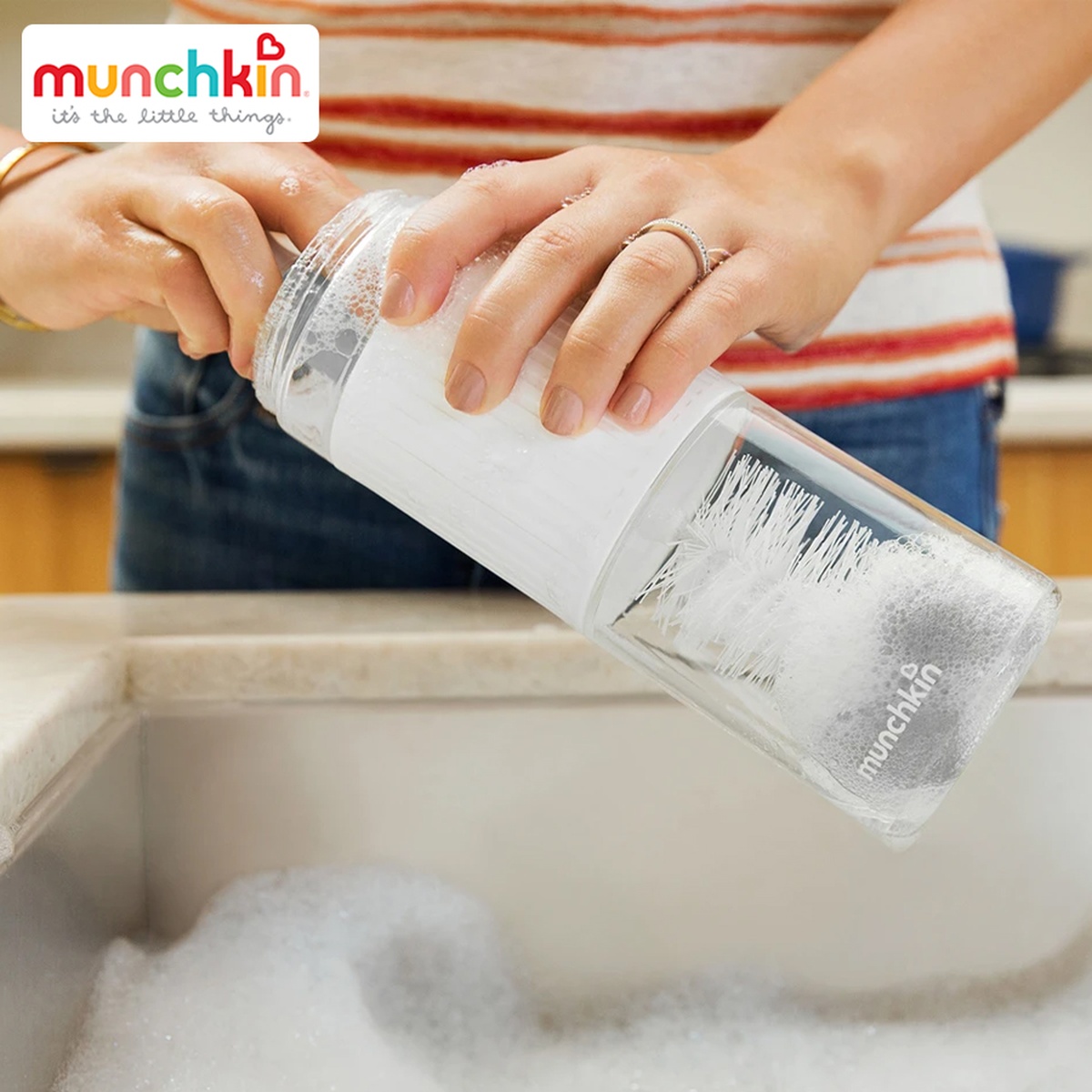 Cọ bình sữa có mút Munchkin (Màu ngẫu nhiên) - hình 8