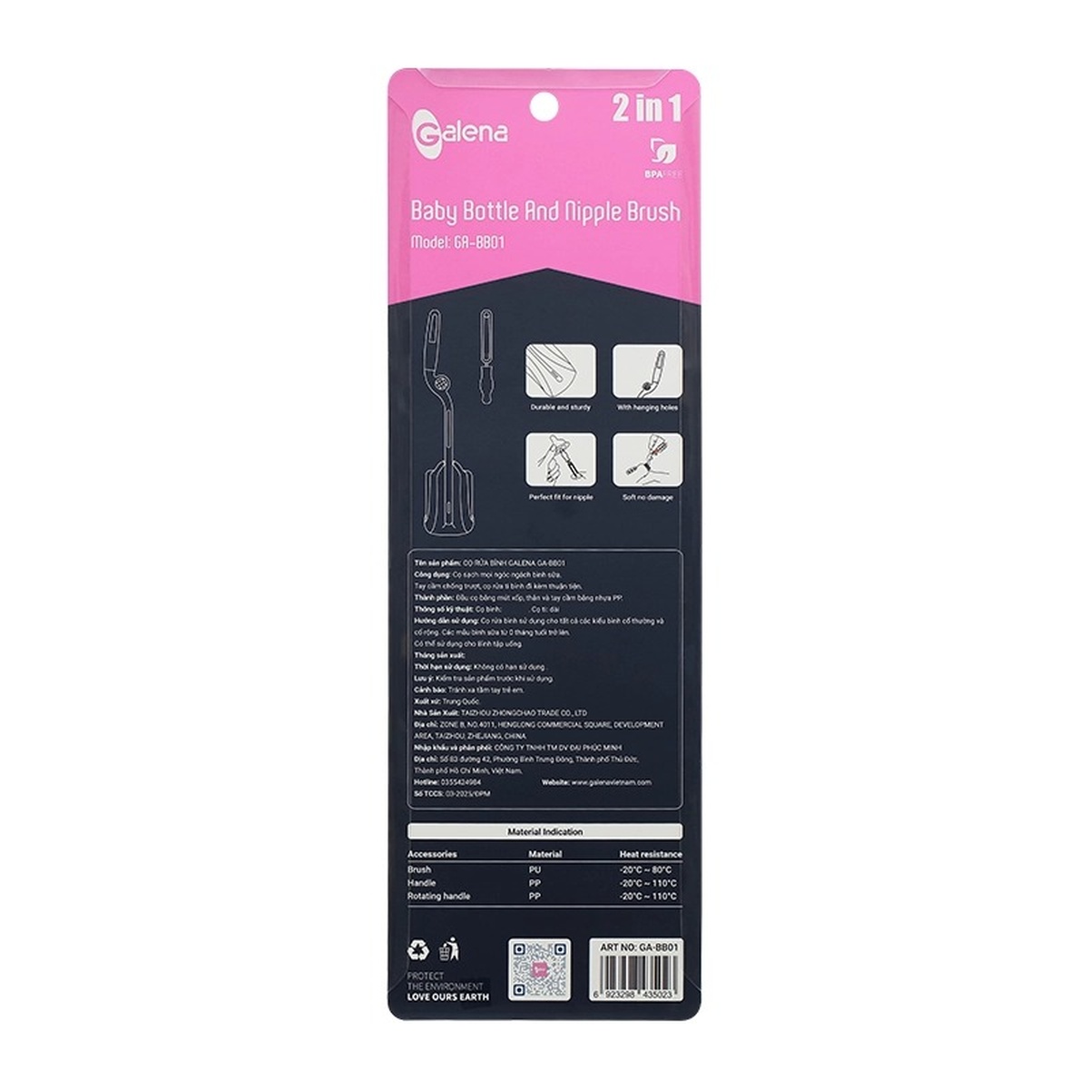 Cọ rửa bình Galena GA-BB01 - hình 12