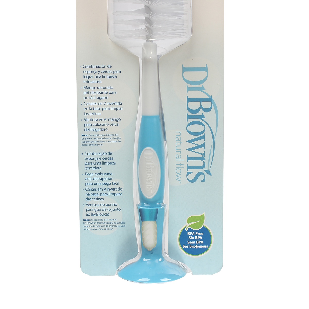 Cọ rửa bình sữa loại to Dr.Brown 700 - góc nghiêng