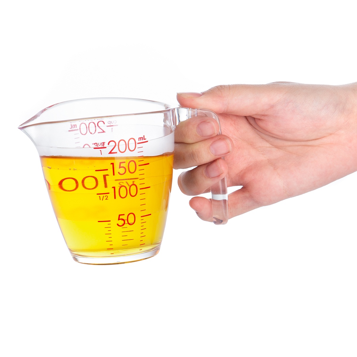 Cốc đong thực phẩm Yoko Inochi 200ml - mặt trái