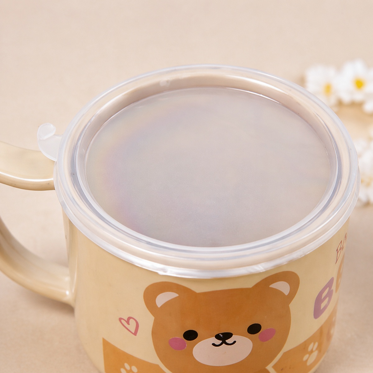 Cốc uống nước cho bé Mamago Brown Bear 85g - mặt phải