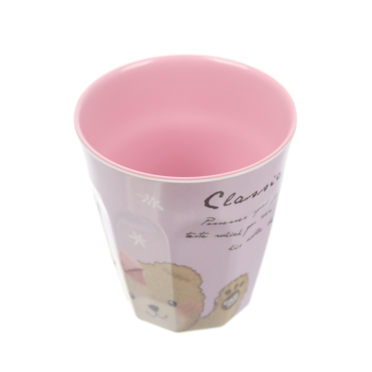 Cốc uống nước KidsPlaza U02 Teddy Pink 90g  - mặt trái