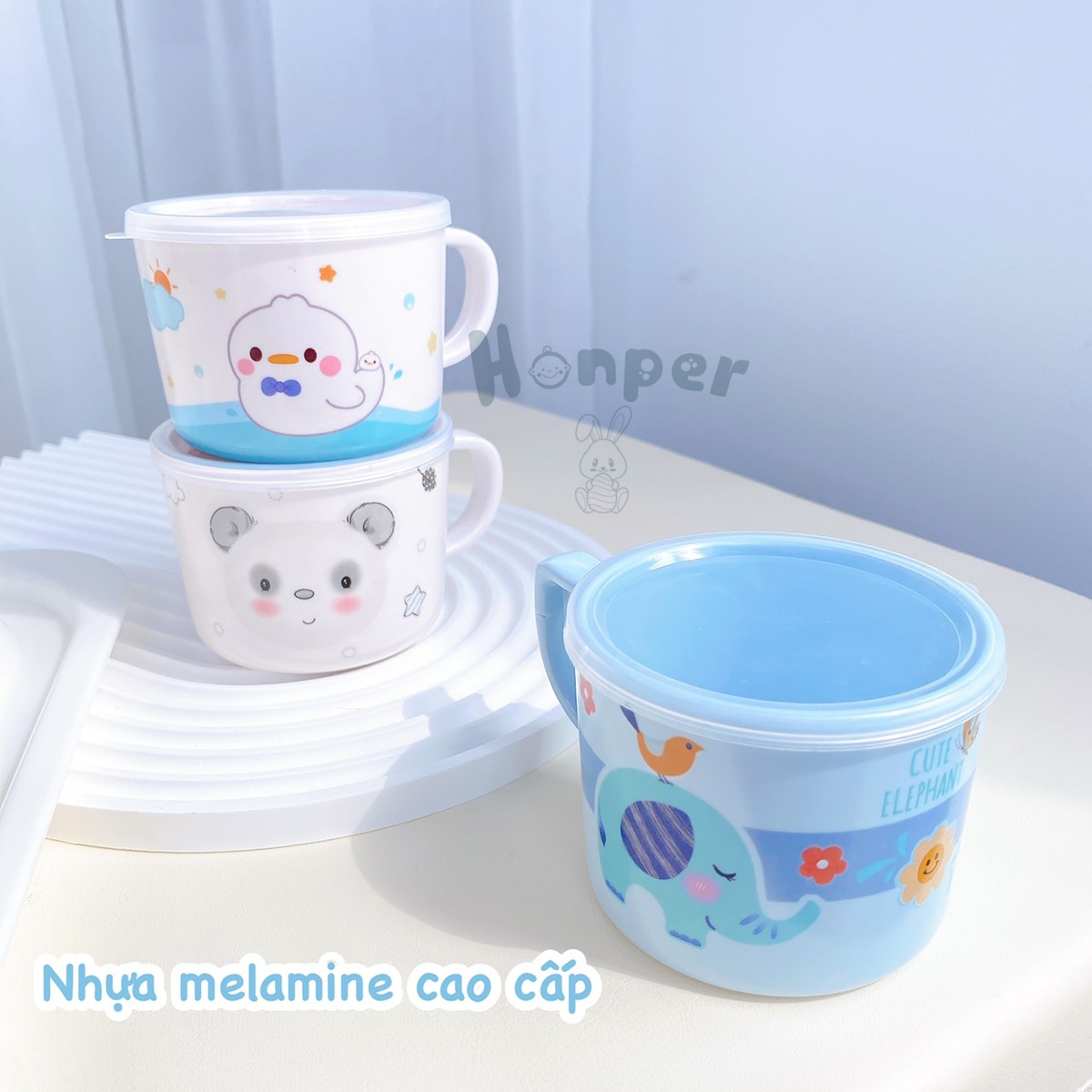 Cốc uống nước Honper HP2406 185ml (Mẫu ngẫu nhiên) - góc nghiêng