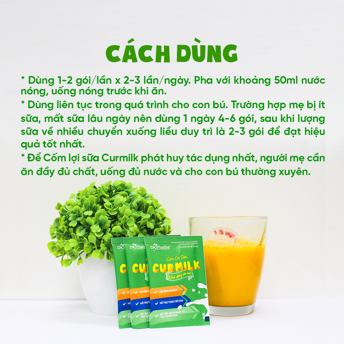 Cốm lợi sữa Curmilk 20 gói - hình 7