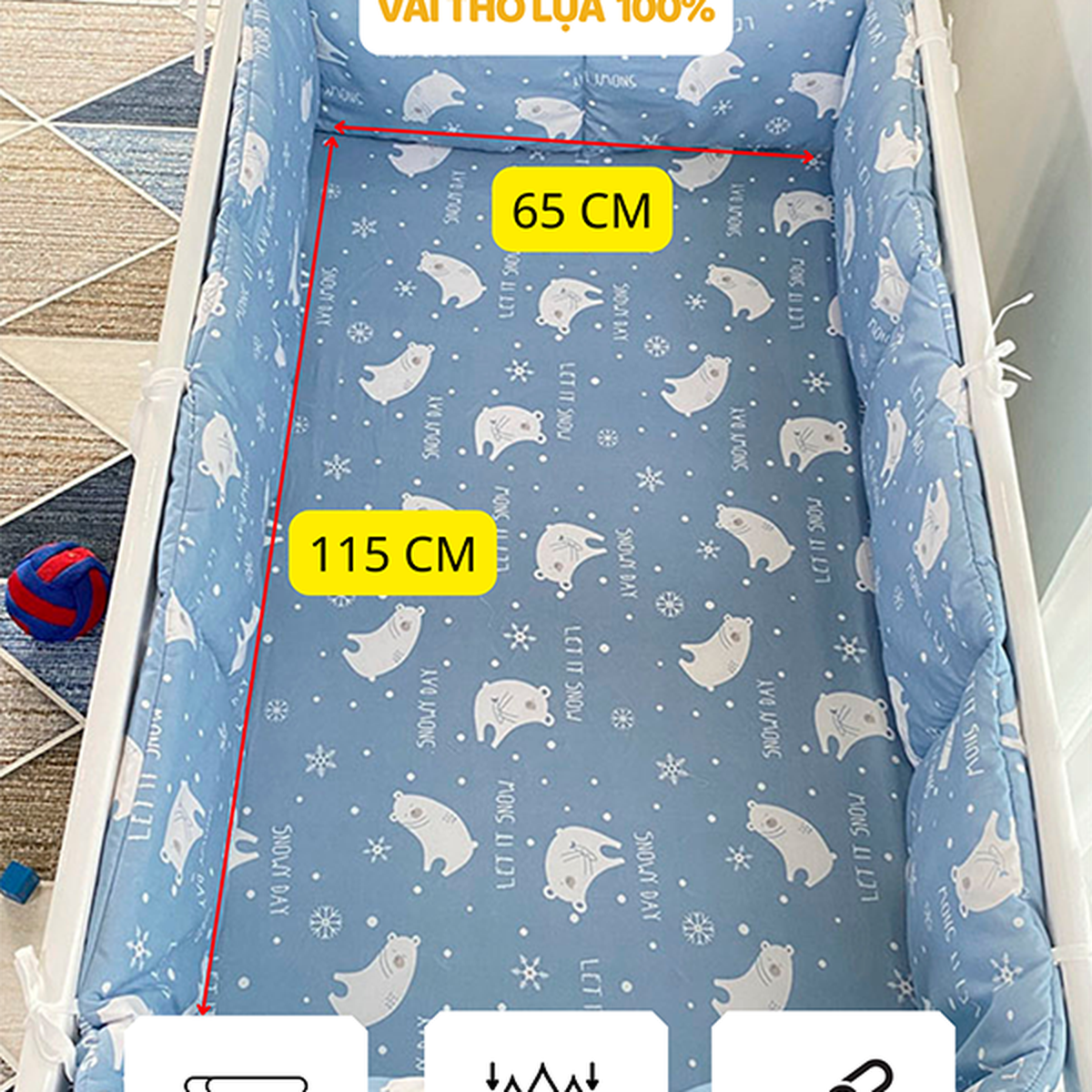 Nôi cũi GoldCat đa năng 4 in1 C4 (Trắng) - hình 22