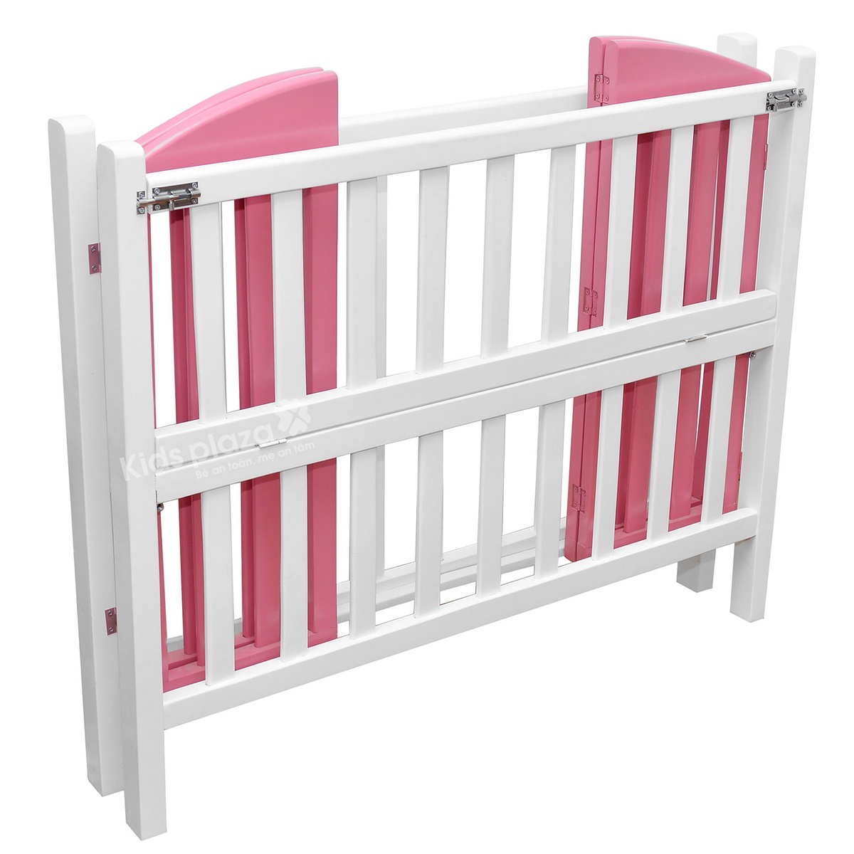 Cũi xoan đào 70 x 110cm màu hồng trắng - hình 6